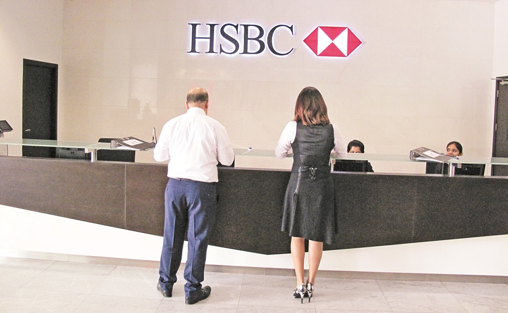 Aspecto de un banco HSBC en México