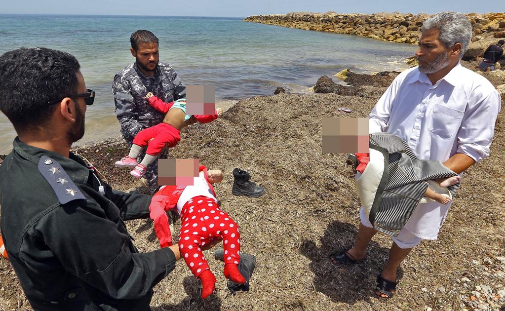 Tres bebés murieron en un naufragio de migrantes en Libia