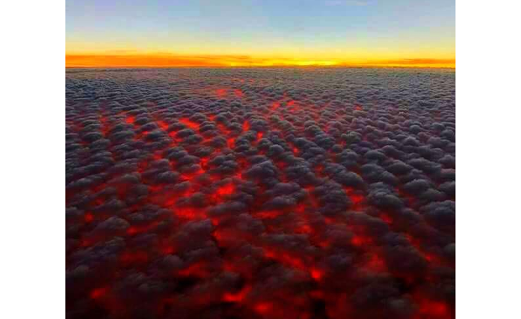 Viralizan foto de supuesto cielo sobre incendios de California