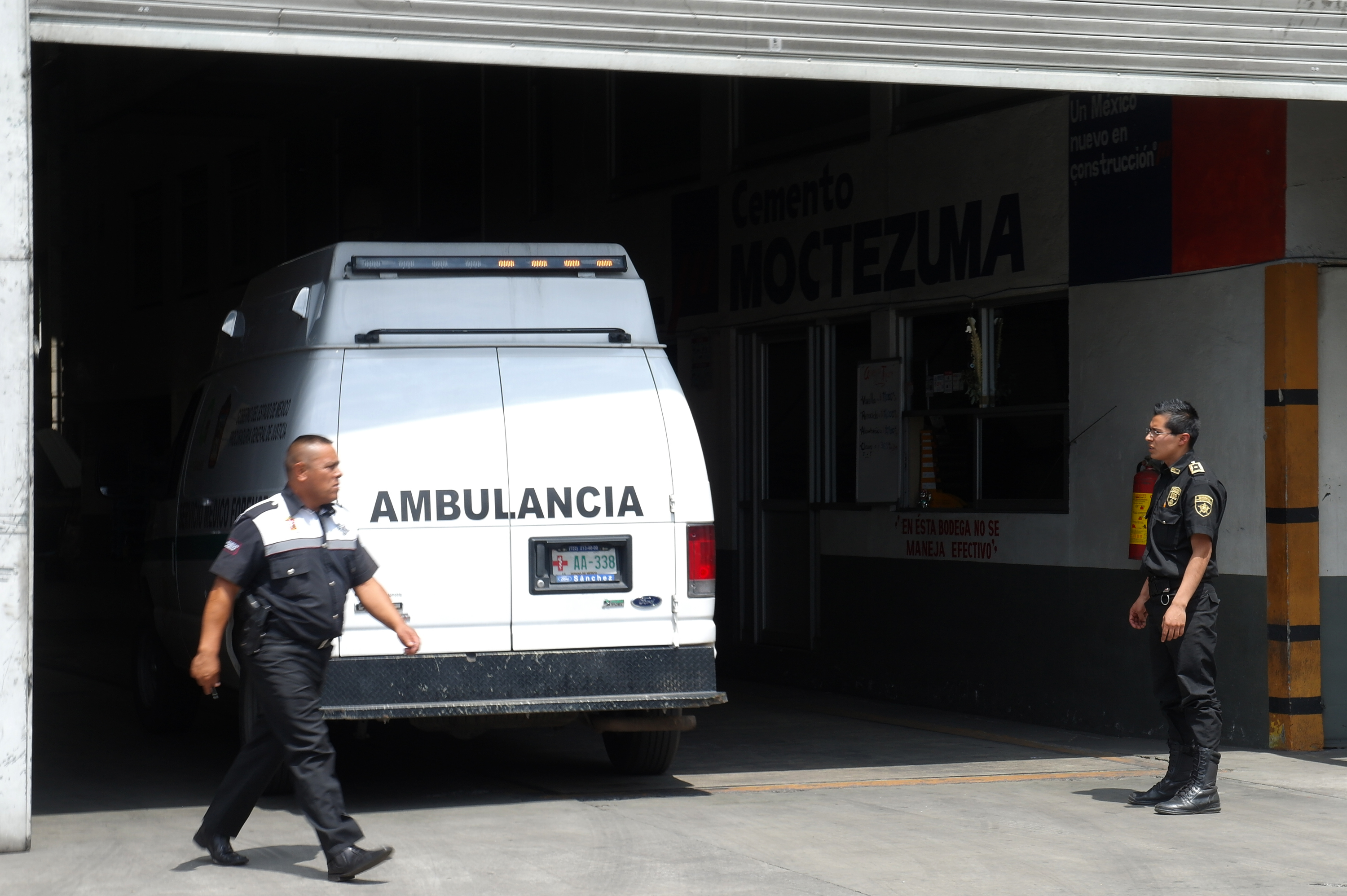 Aspecto de una ambulancia del Estado de México