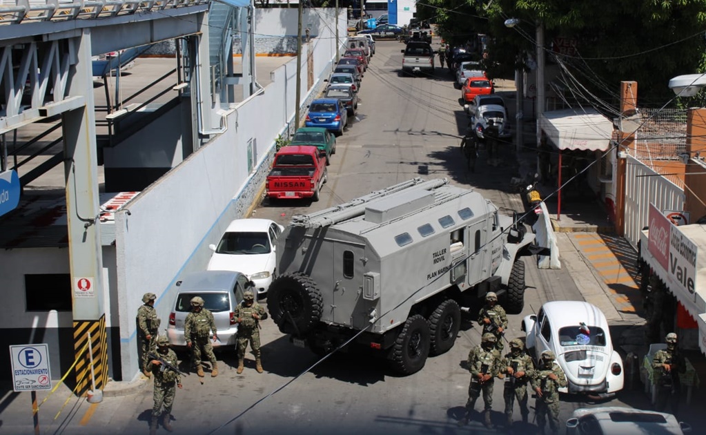 tanque militar en la ssp de acapulco, guerrero