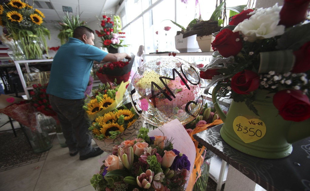 Hasta en 70% crece la venta de arreglos florales durante el día previo al 14 de febrero y hasta el fin de semana