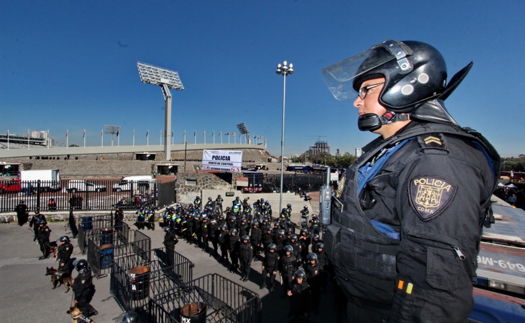 Operativo para el Pumas-América con más de 3 mil policías, 100 caballos y 1 helicópteros