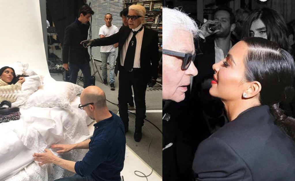 Kim Kardashian lamentó el suceso de Karl Lagerfeld
