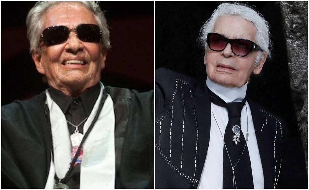 Comparan a Karl Lagerfeld con Chavela Vargas