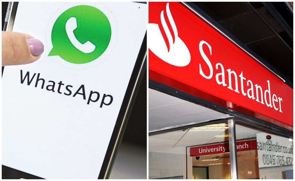 Pagos por whatsapp y Santander