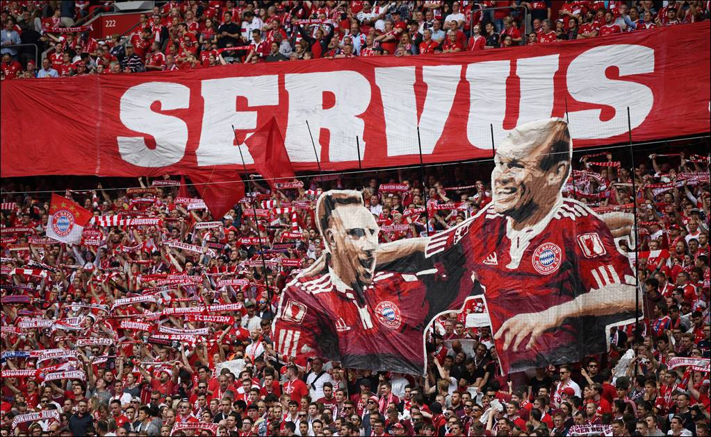 Bayern Munich le rinde merecido homenaje a Robben y Ribery