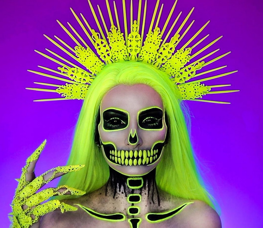 Te dejamos 5 creativos maquillajes para Halloween y Día de Muertos