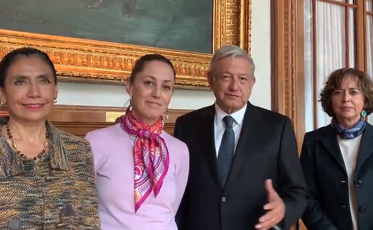 Claudia Sheinbaum, jefa de Gobierno, y Andrés Manuel López Obrador, Presidente de la República