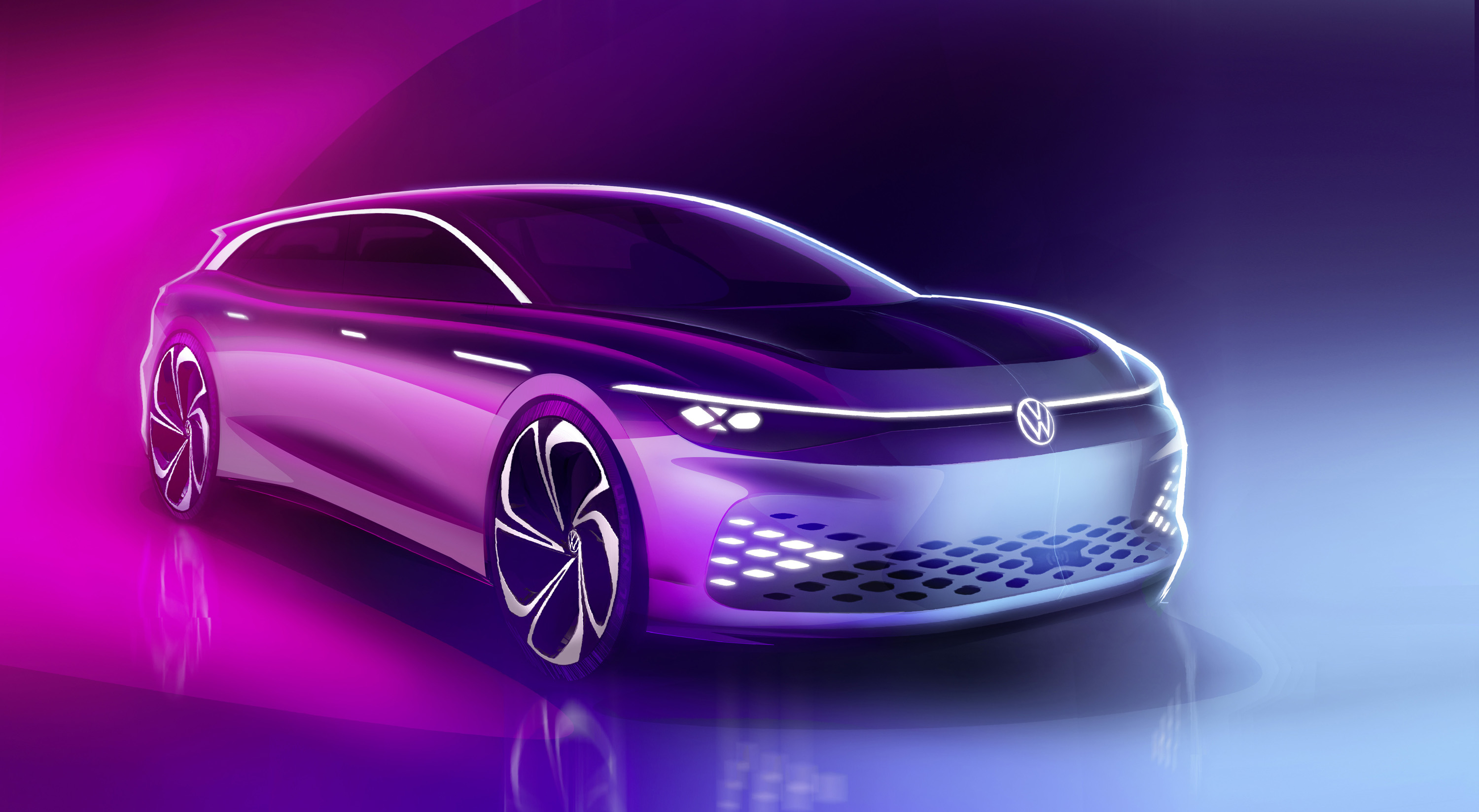 bocetos del nuevo Volkswagen ID. Space Vizzion