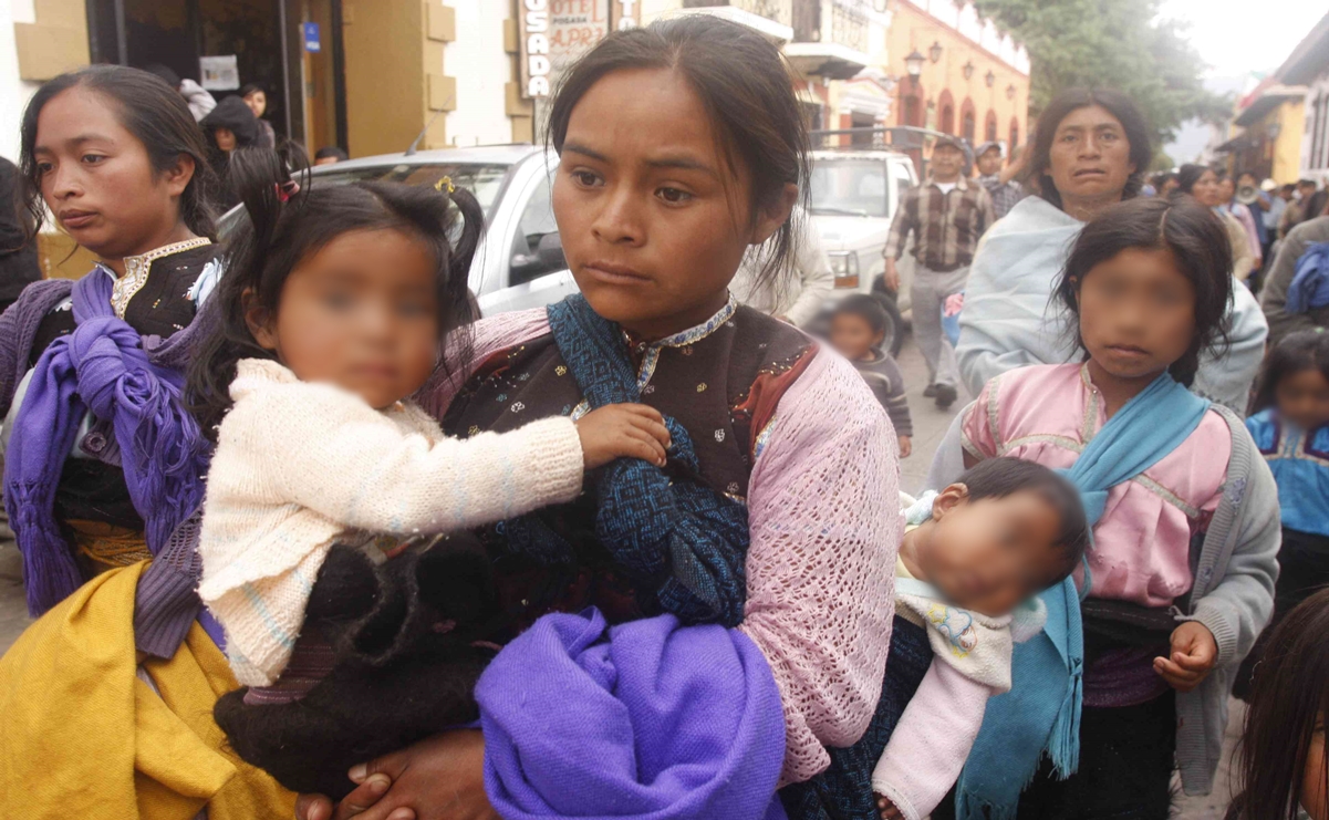 Muere bebé de familias tzotziles desplazadas en Chiapas
