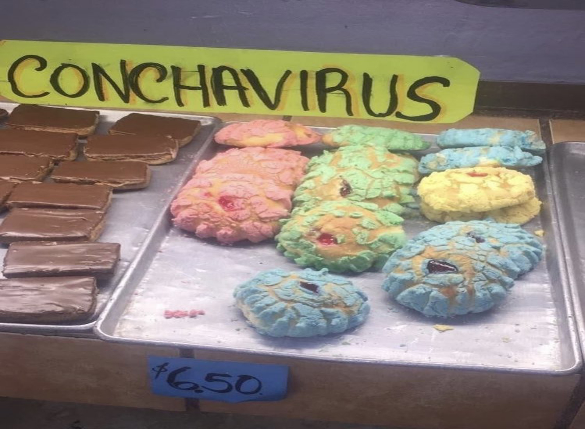 Conchavirus: un pan inspirado en el coronavirus
