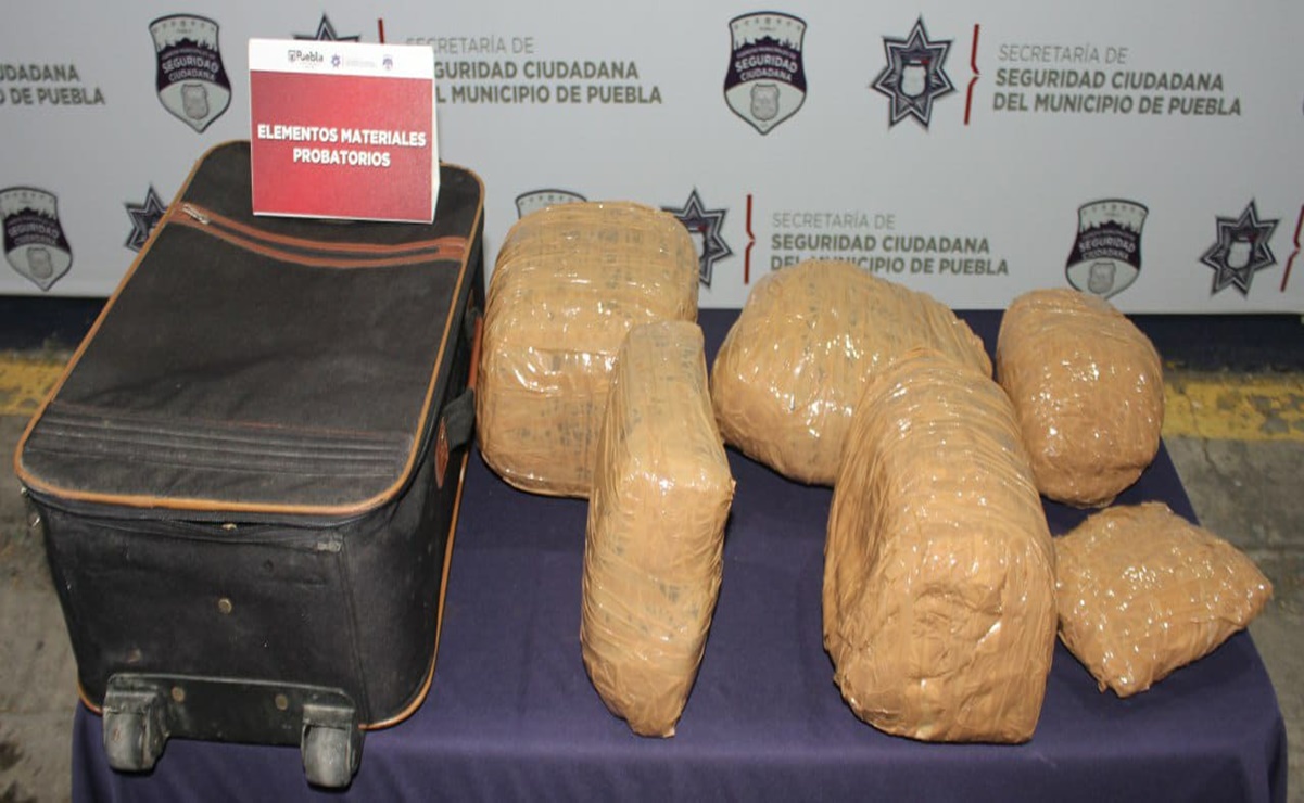 Detenidos por tráfico de drogas en Puebla