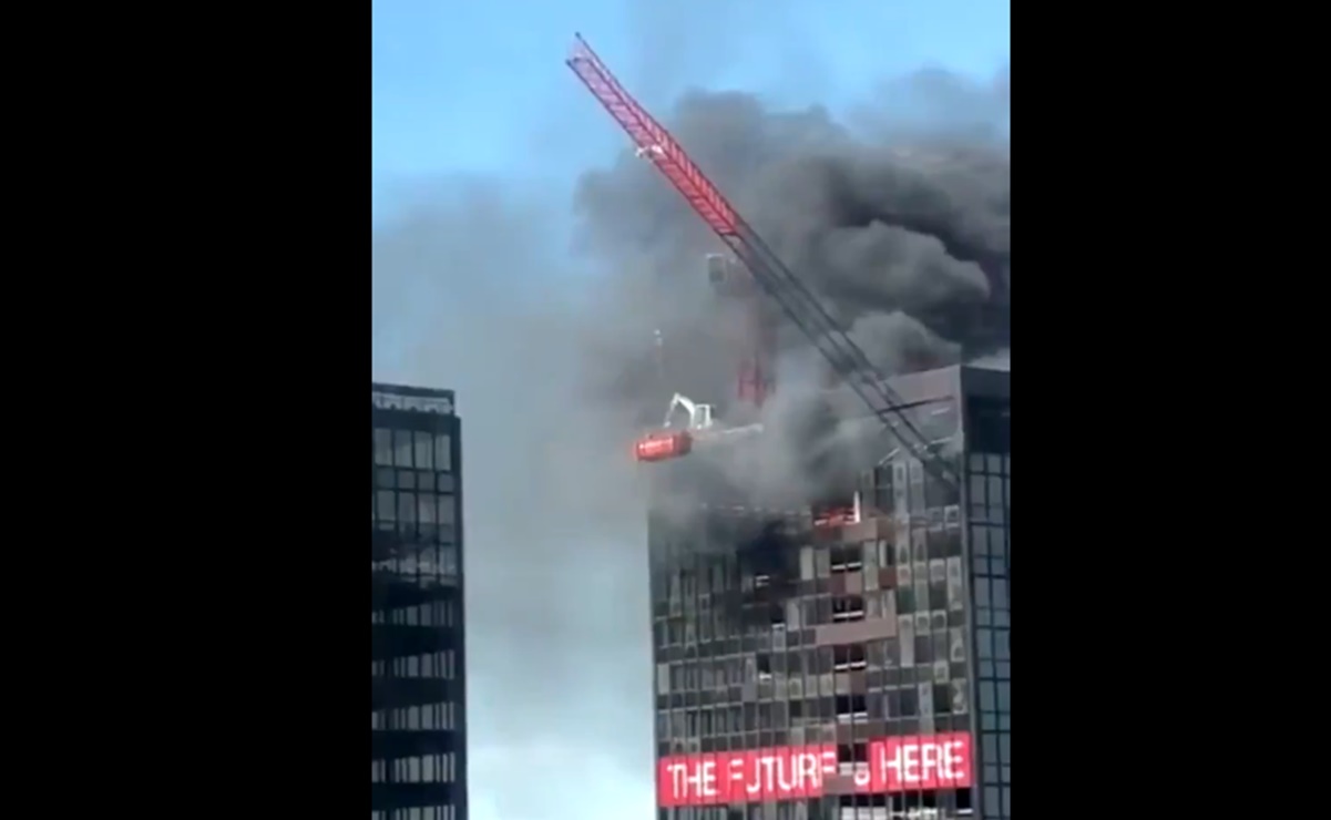Se registra incendio en el World Trade Center de Bruselas, Bélgica