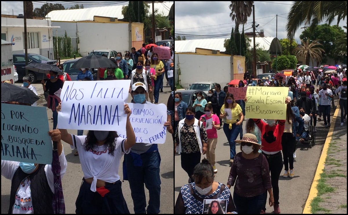 Marchan por Mariana, joven desaparecida en Hidalgo
