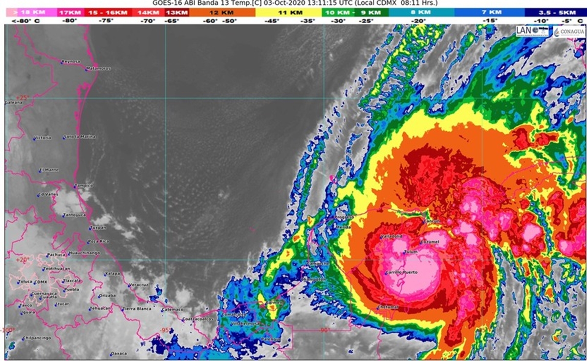 Por tormenta "Gamma", emiten alerta roja en Quintana Roo