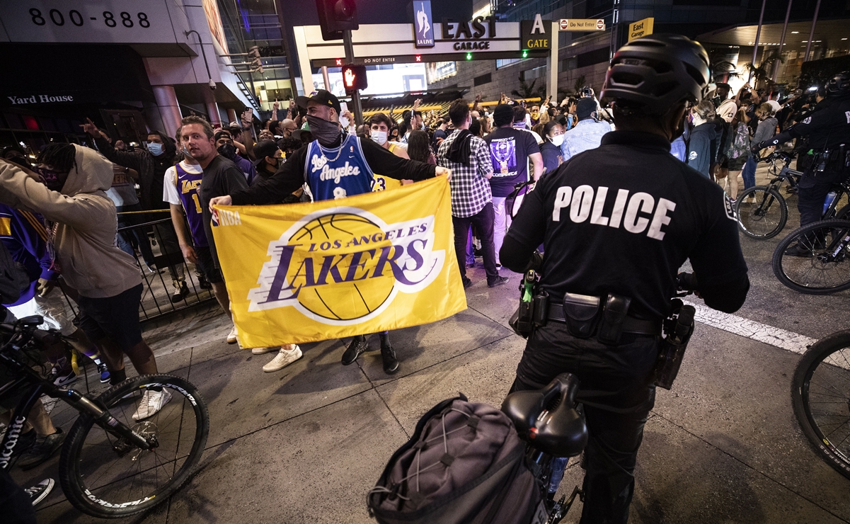 Aficionados de los Lakers causan disturbios por el título de la NBA