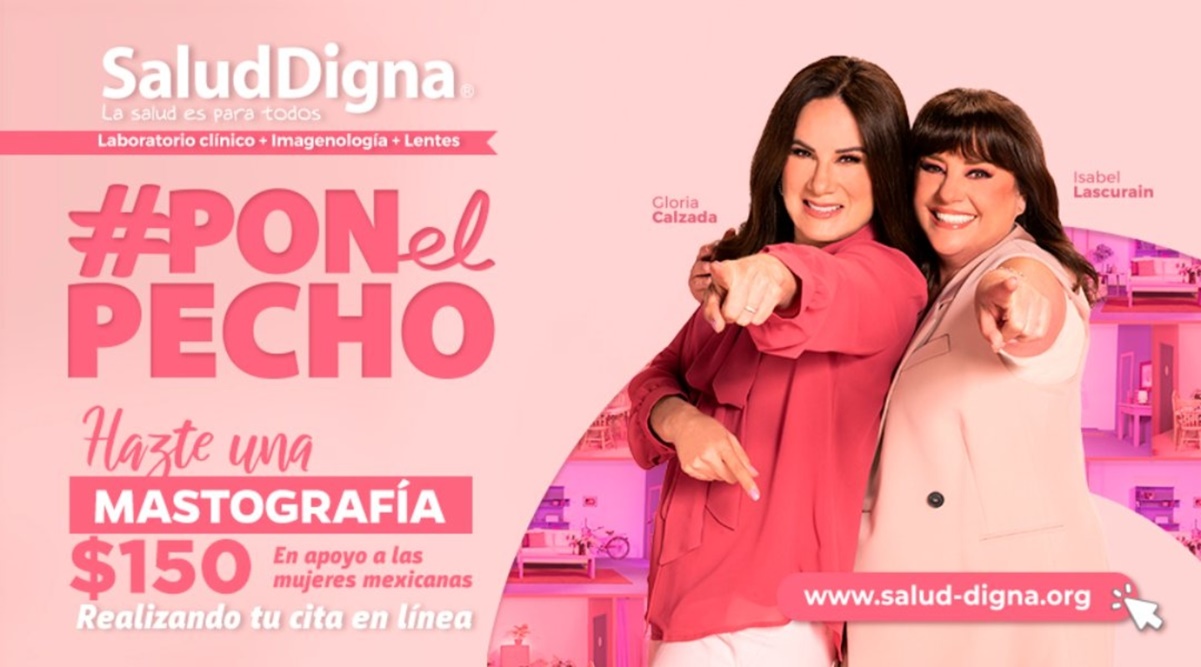Lanzan campaña #PonElPecho para prevenir cáncer de mama