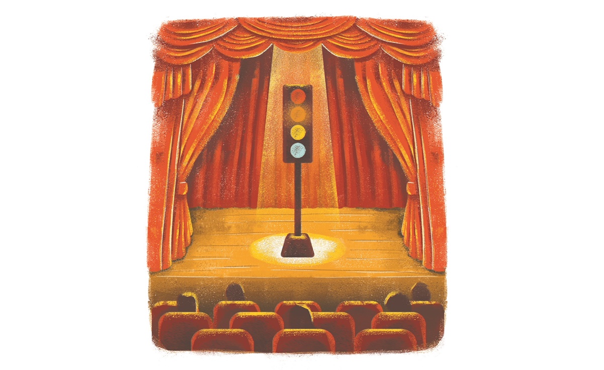 El semáforo cambia el libreto de los teatros