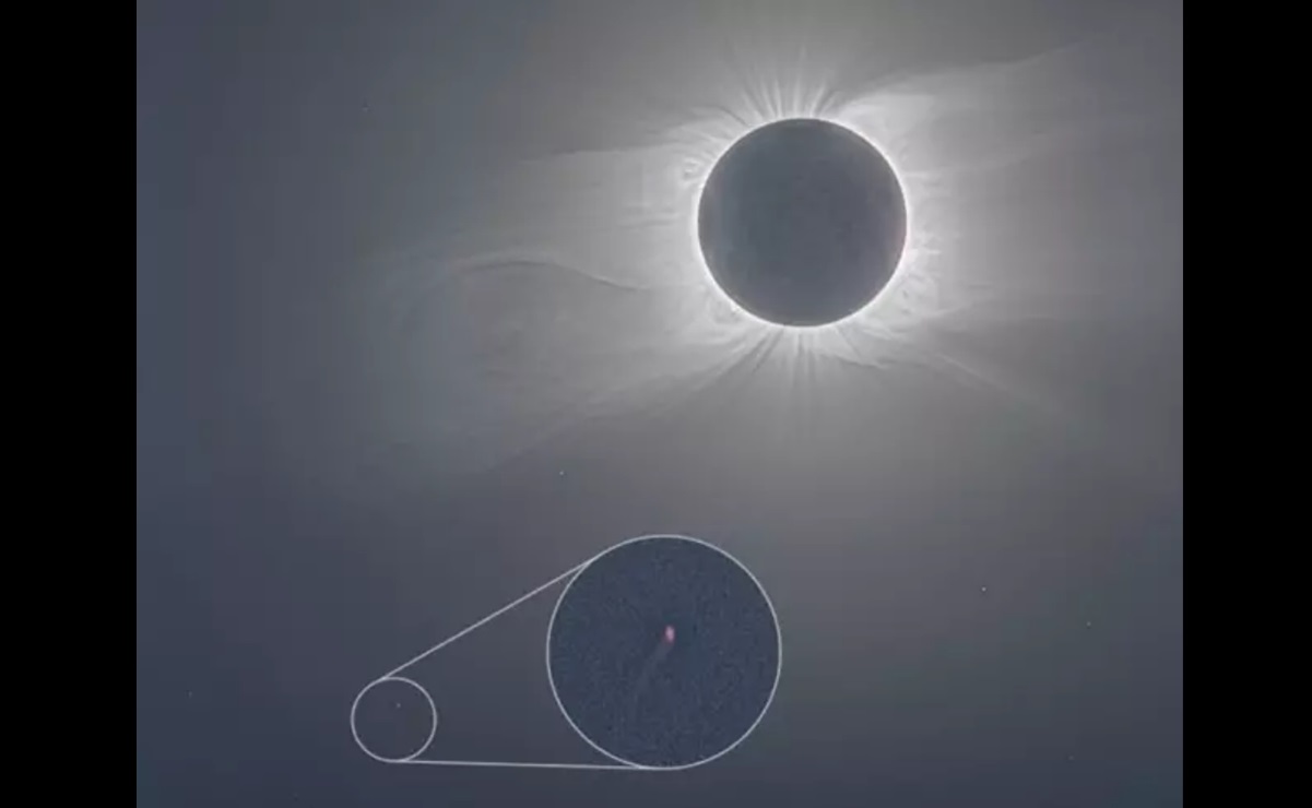 Photo of El cometa recientemente descubierto fue visto durante el eclipse de diciembre.