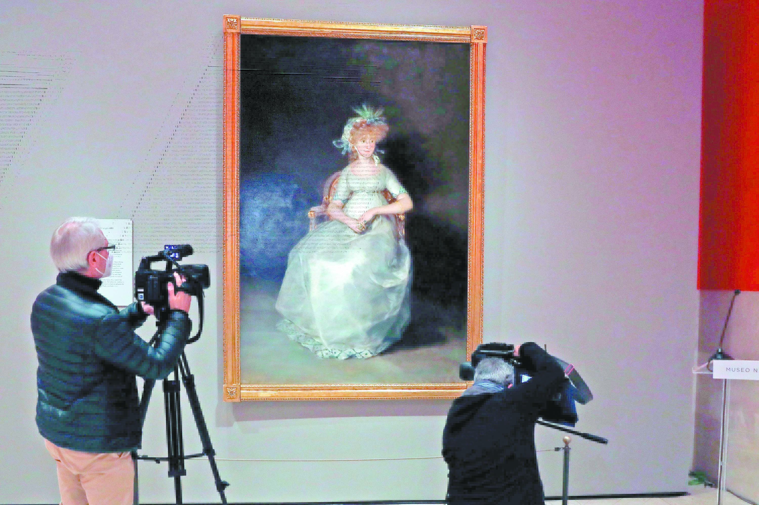 Restauran La condesa de Chinchón, de Goya
