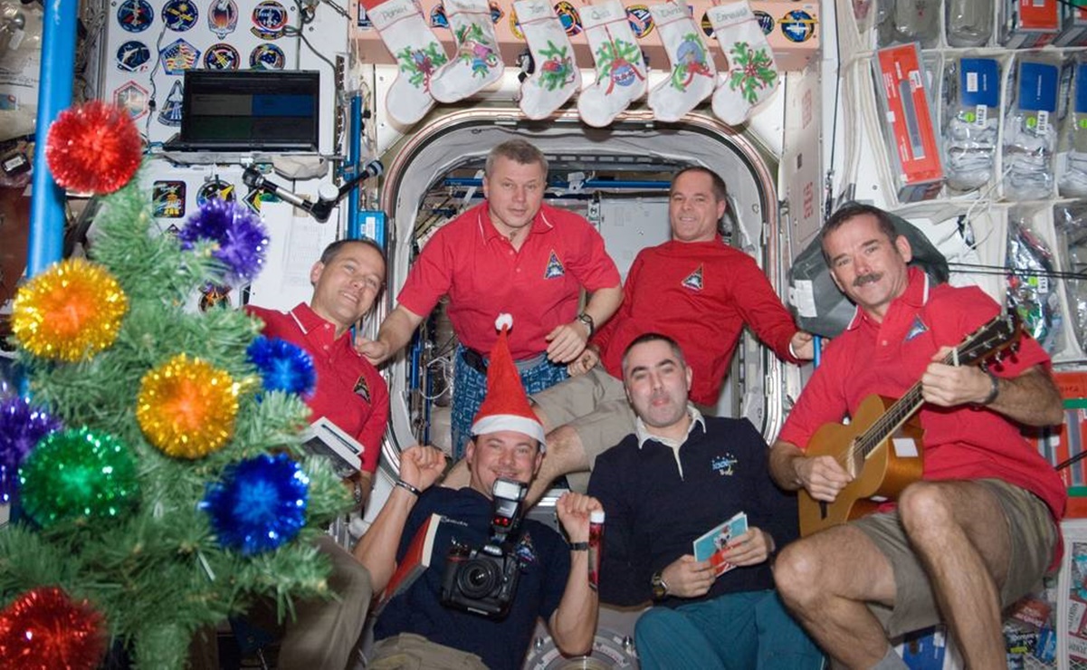 Photo of Así celebran los astronautas la Navidad en el espacio