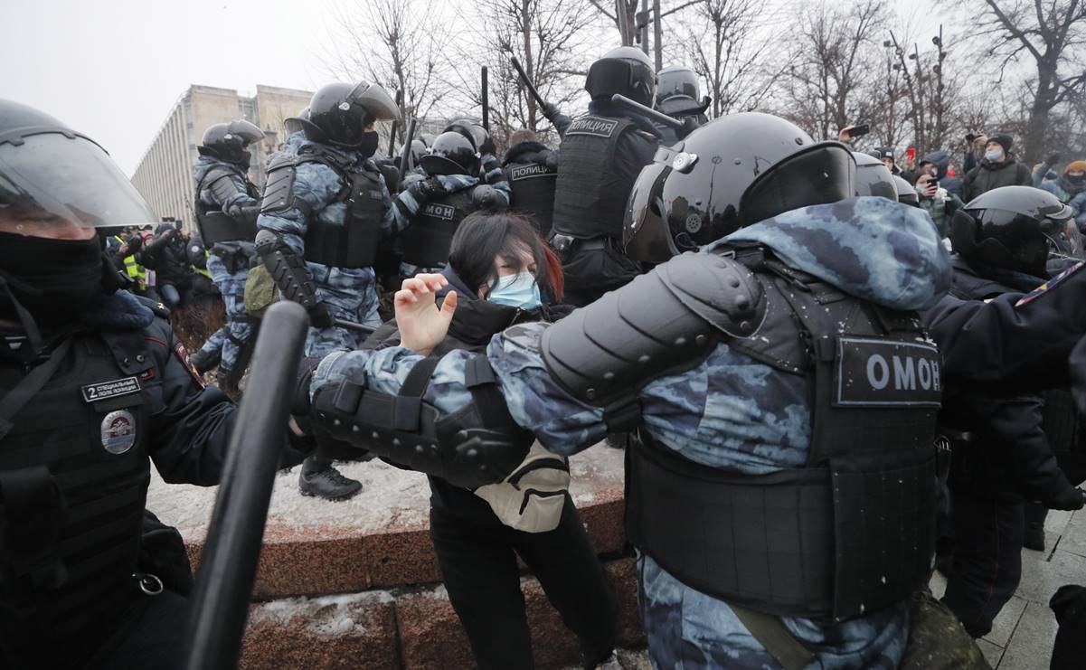 EU condena represión de Rusia durante manifestación por la liberación de  opositor Alexéi Navalny