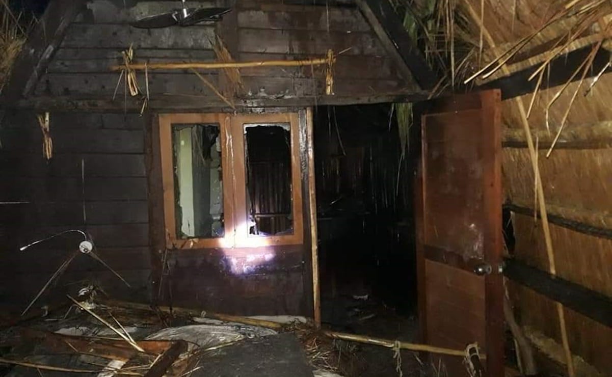 Resultado de imagen de Se incendia palapa en hotel de Roberto Palazuelos en Tulum