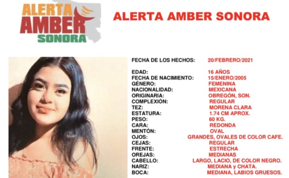 Activan Alerta Amber para la menor Schelssi Mendoza López desaparecida en Sonora