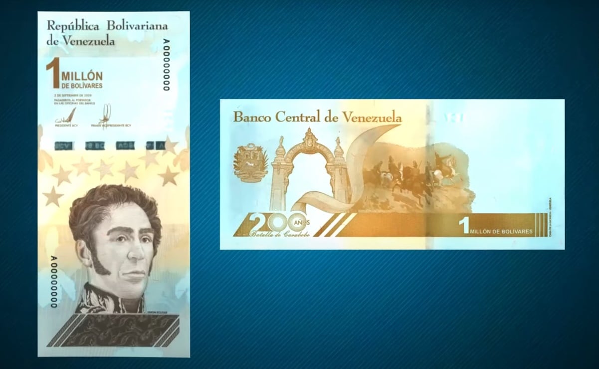 Venezuela launches new ticket for 1 million bolivars;  vale medio dólar