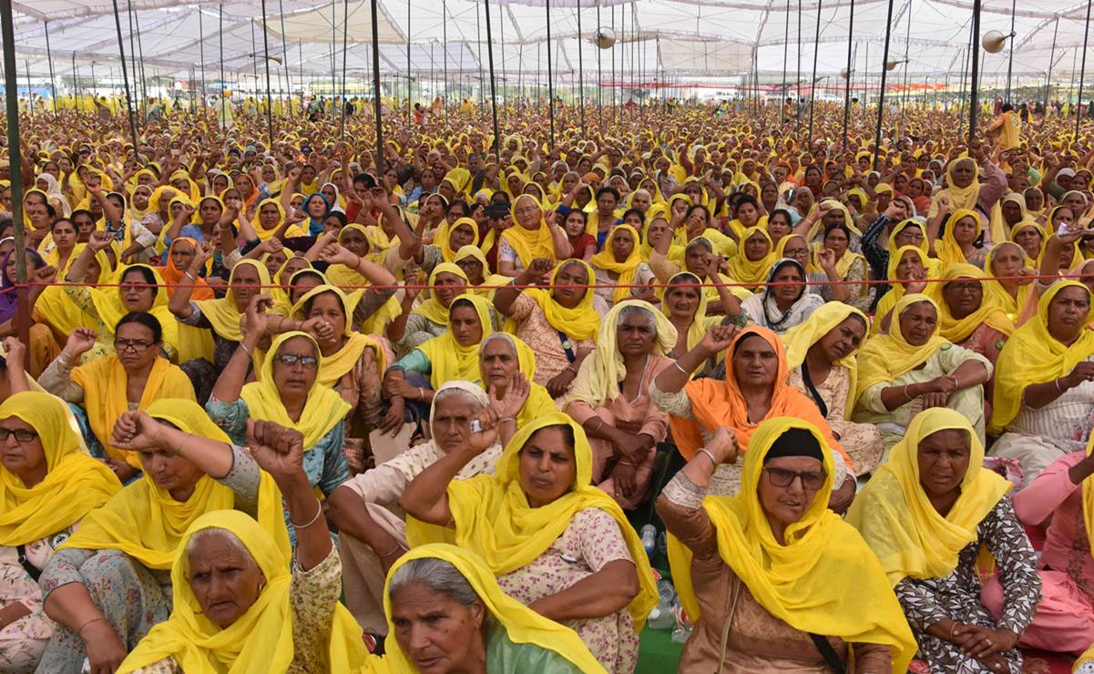 En plenas protestas contra la reforma agr&iacute;cola de India, mujeres conmemoran el D&iacute;a Internacional de la Mujer este 8 de marzo