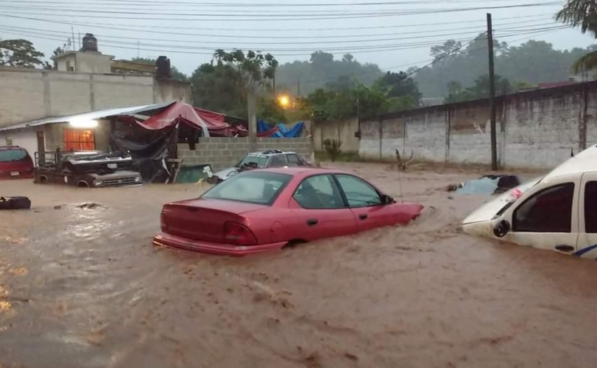 Afectaciones en 6 municipios por lluvias en Veracruz