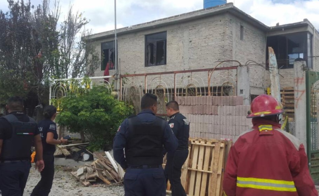 explosión en domicilio que almacenaba pirotecnia en Tultepec