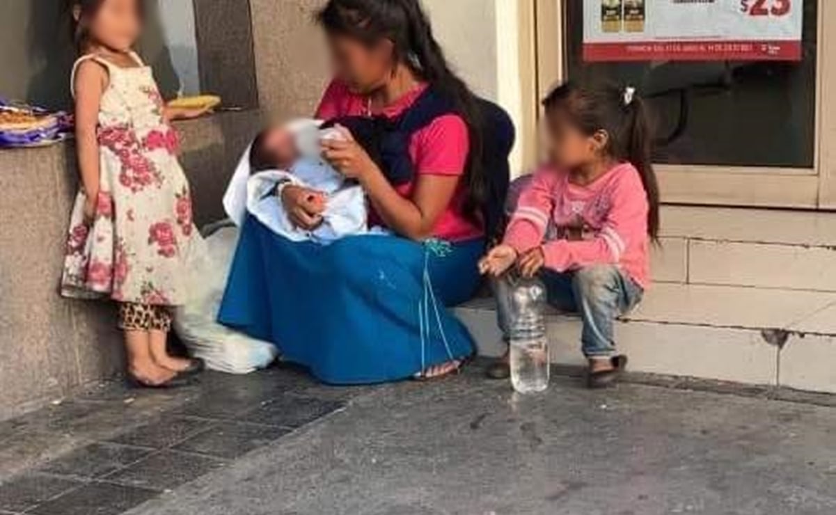 Madre encarga a su hijo recién nacido a mujer que pedía limosna en Nuevo León y no regresa