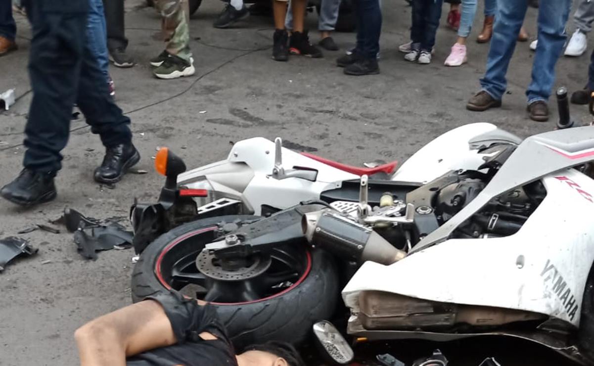 Tras accidente en Tres Marías, camioneta embiste a motociclistas en calles de Iztapalapa