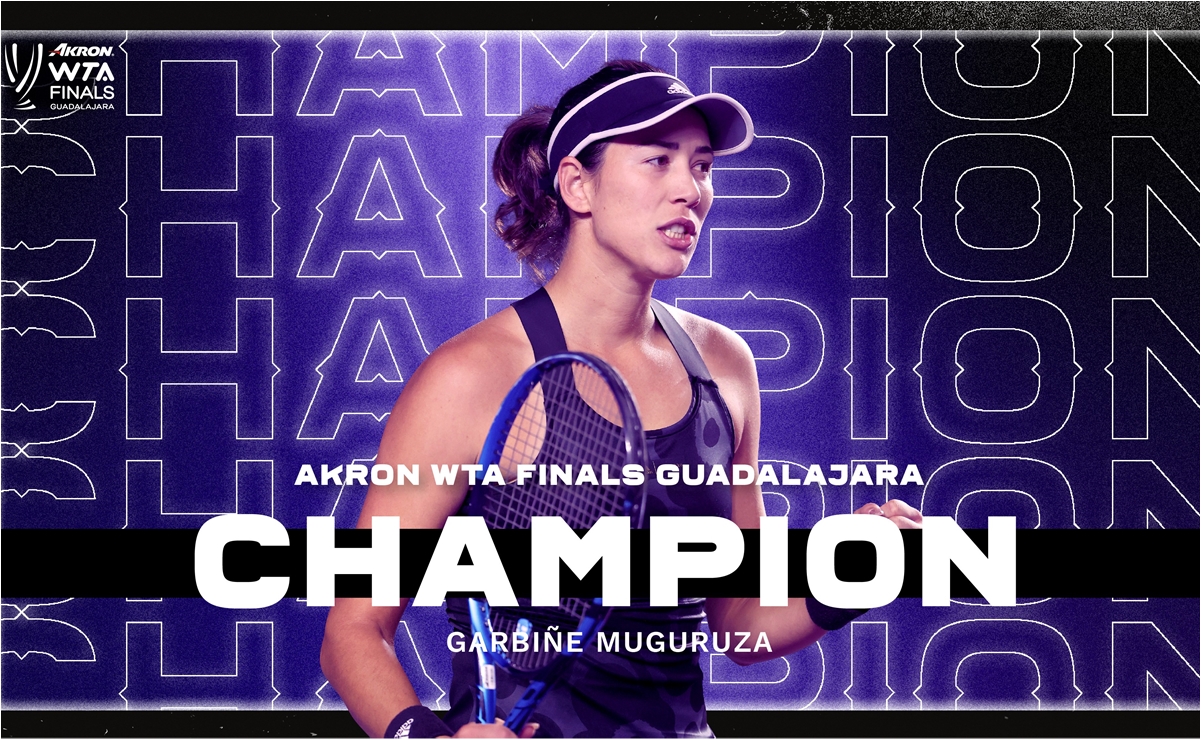 Garbiñe Muguruza se corona en las WTA Finals