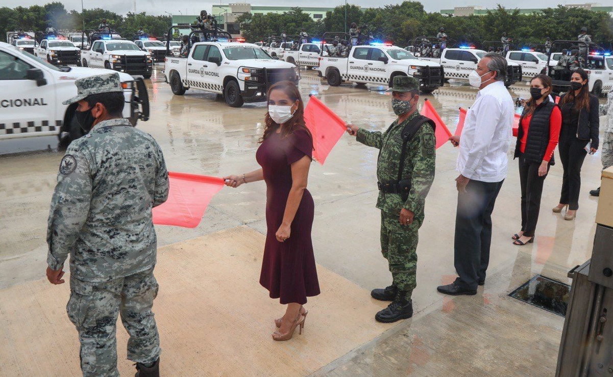 Guardia Nacional despliega en Cancún primer Batallón de Seguridad Turística de México