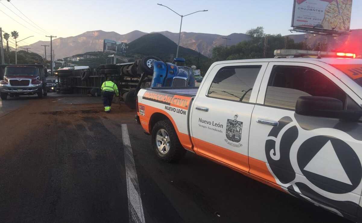 Percances viales dejan un muerto y cuatro heridos al sur de Monterrey