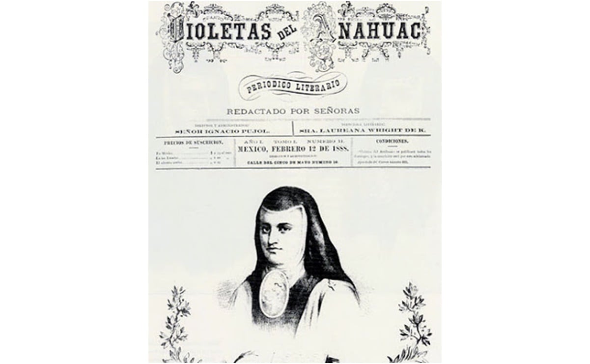 ¿Qué publicaba "Violetas del Anáhuac" el primer periódico feminista mexicano?