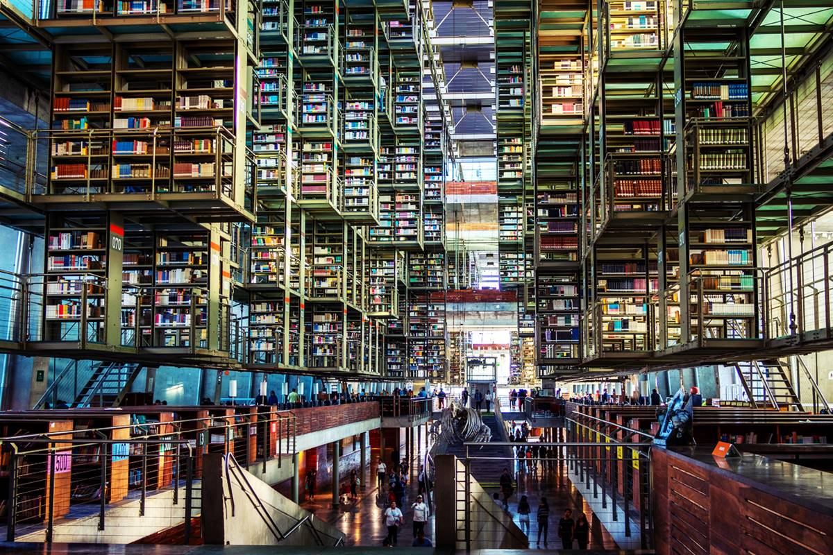 Conoce la Biblioteca Vasconcelos, la más grande de México