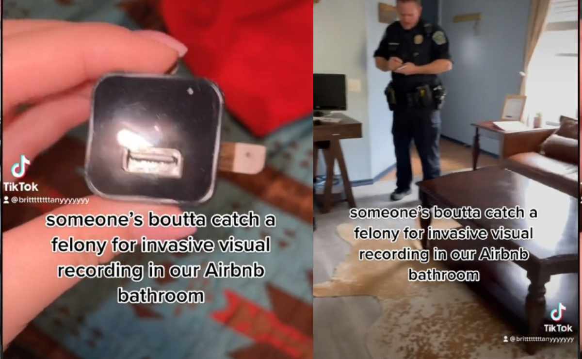 Rent an apartment on Airbnb and discover hidden camera recording