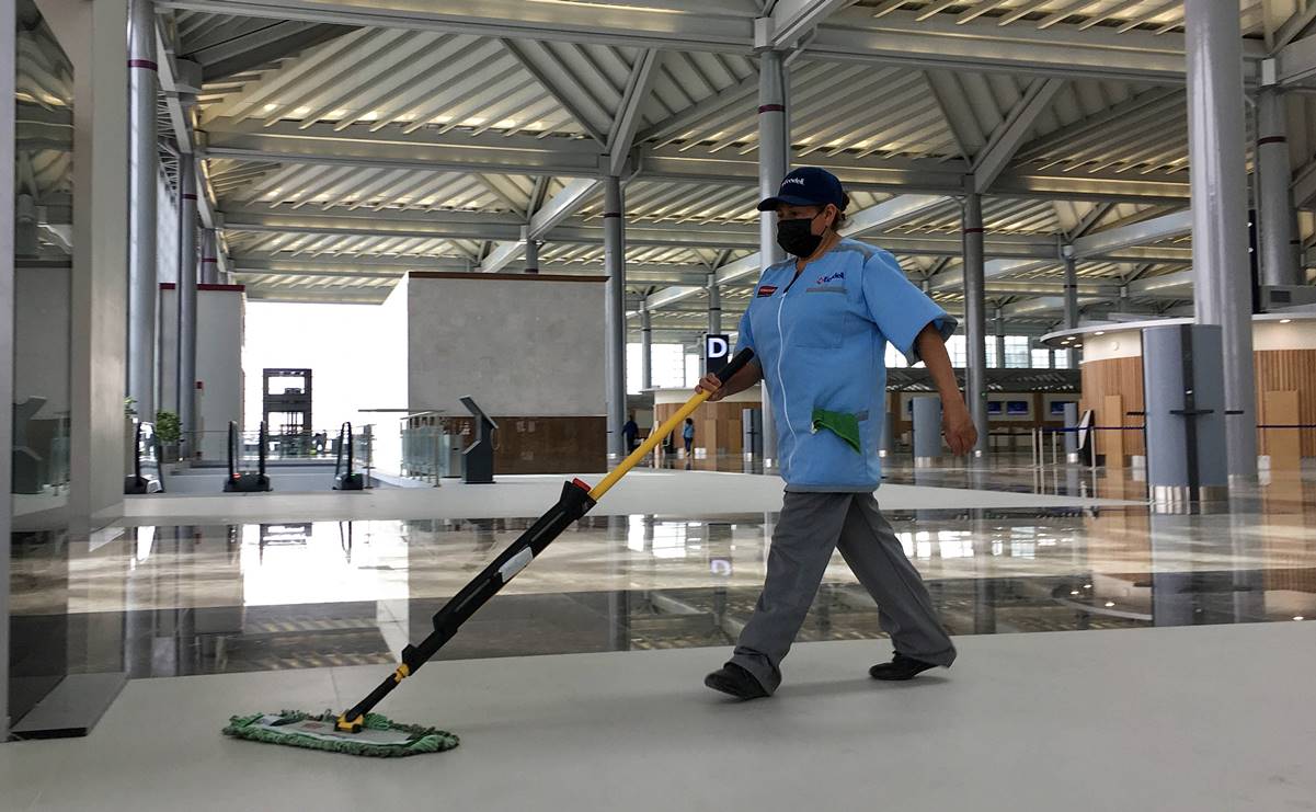 Para limpiar Aeropuerto Felipe Ángeles, 1,200 trabajadores y 190 mdp