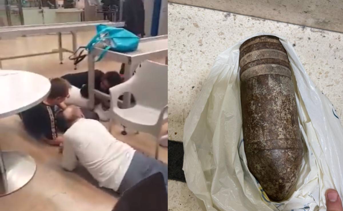 video.  Sebuah keluarga Amerika melumpuhkan bandara Israel ketika mencoba mengambil bom sebagai suvenir