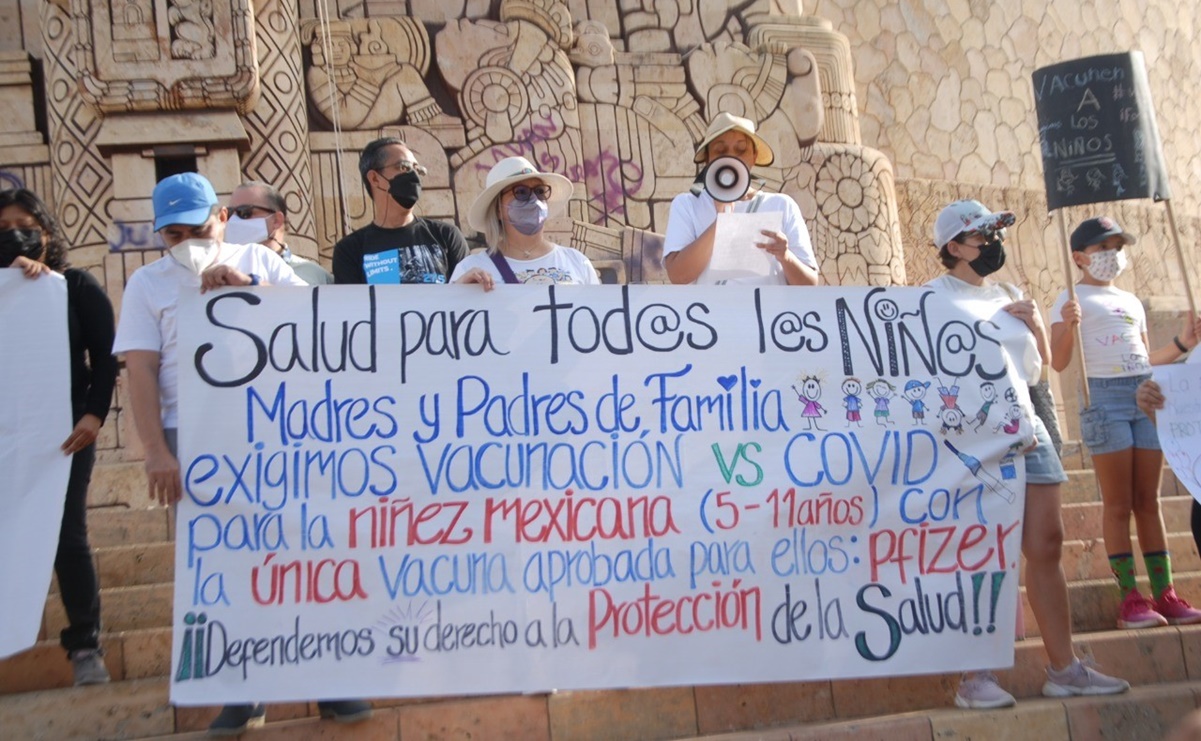 Padres de familia, piden se compre vacuna de Pfizer para niños de 5 a 11 años en Yucatán