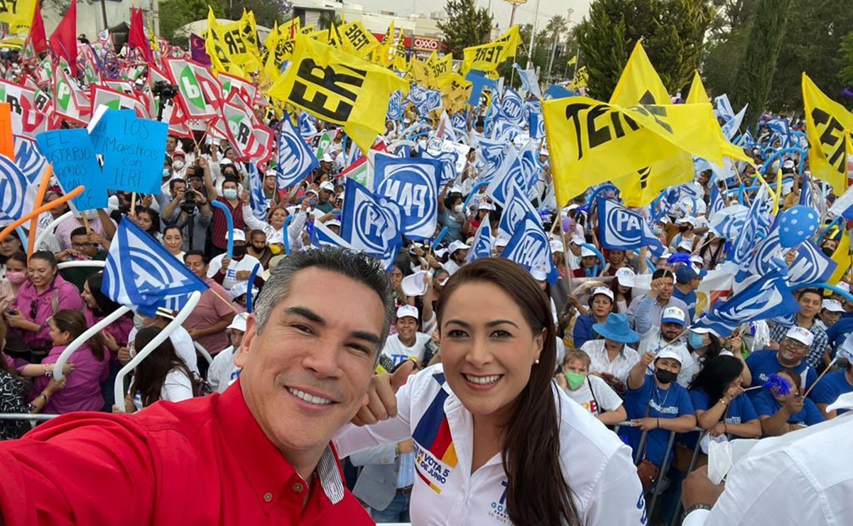 Tere Jiménez pide resistir embates de opositores, previo a elecciones en Aguascalientes