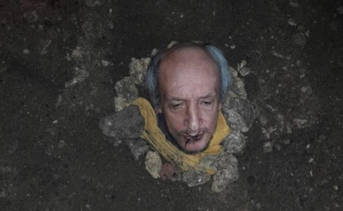 Colombia.  Grandpa buries himself alive because there is no water, electricity or food