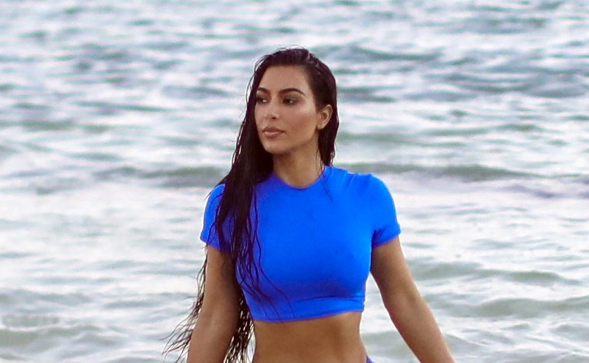 Kim Kardashian y el bikini azul 'de infarto' que lució en el Caribe