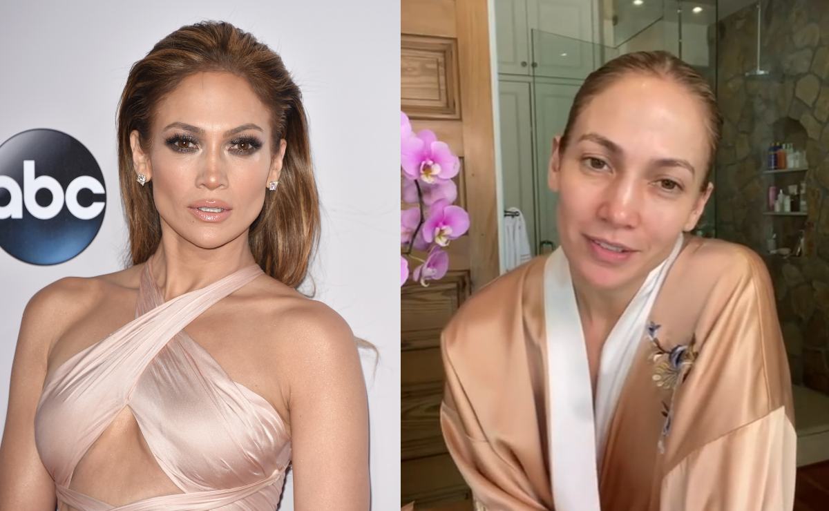 Jennifer Lopez se muestra de cara lavada y el video se hace viral