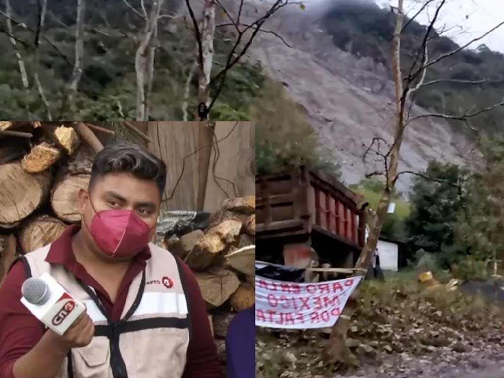 Trabajadores de mina en Huauchinango golpean y retienen a comunicadores