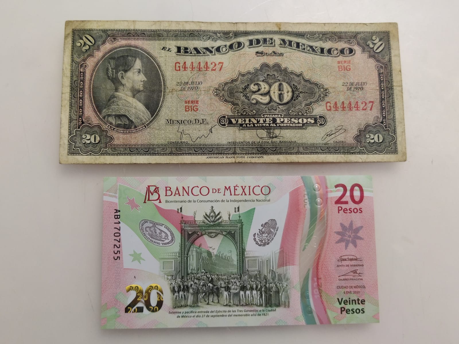 Cu&aacute;l es el valor actual de La Corregidora, el &uacute;ltimo billete de 20 pesos impreso en EU